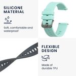 Set 2 curele pentru Willful Smartwatch/Fitnesstracker, Kwmobile, Gri/Verde, Silicon, 57791.02 fotografia produsului View 5 S