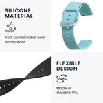 Set 2 curele pentru Willful Smartwatch/Fitnesstracker, Kwmobile, Negru/Verde, Silicon, 56230.04 fotografia produsului View 4 S