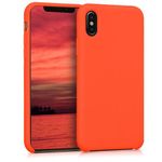 Husa pentru Apple iPhone X/iPhone XS, Silicon, Portocaliu, 42495.69 fotografia produsului