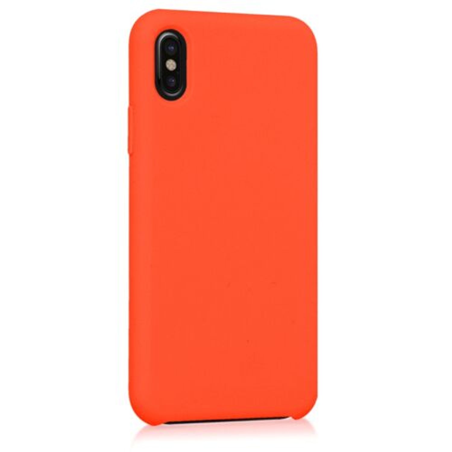 Husa pentru Apple iPhone X/iPhone XS, Silicon, Portocaliu, 42495.69 fotografia produsului View 8 L