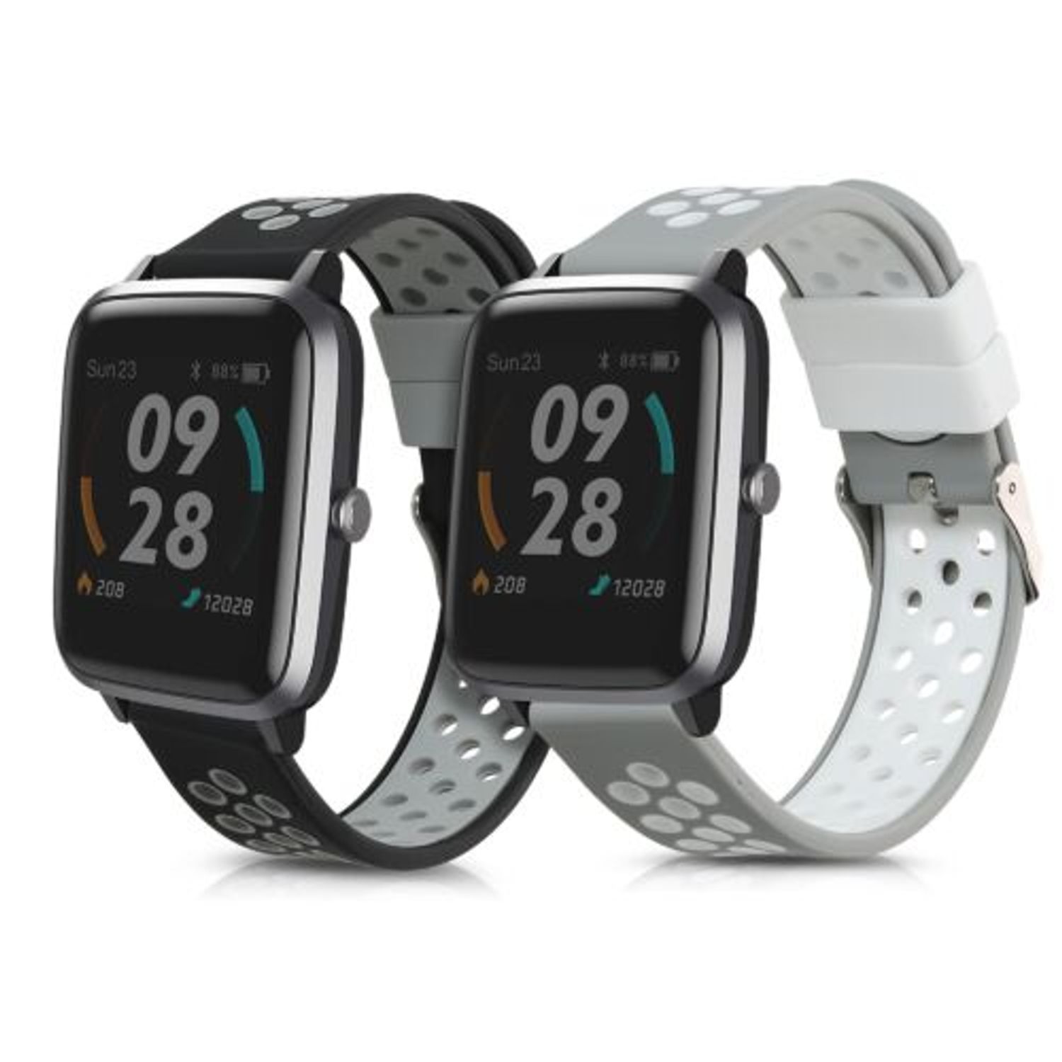Set 2 curele pentru Willful Smartwatch/Fitnesstracker, Kwmobile, Multicolor, Silicon, 56228.02 fotografia produsului