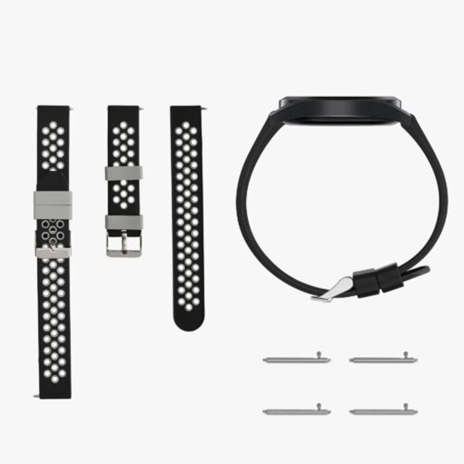 Set 2 curele pentru Willful Smartwatch/Fitnesstracker, Kwmobile, Multicolor, Silicon, 56228.02 fotografia produsului View 11 L