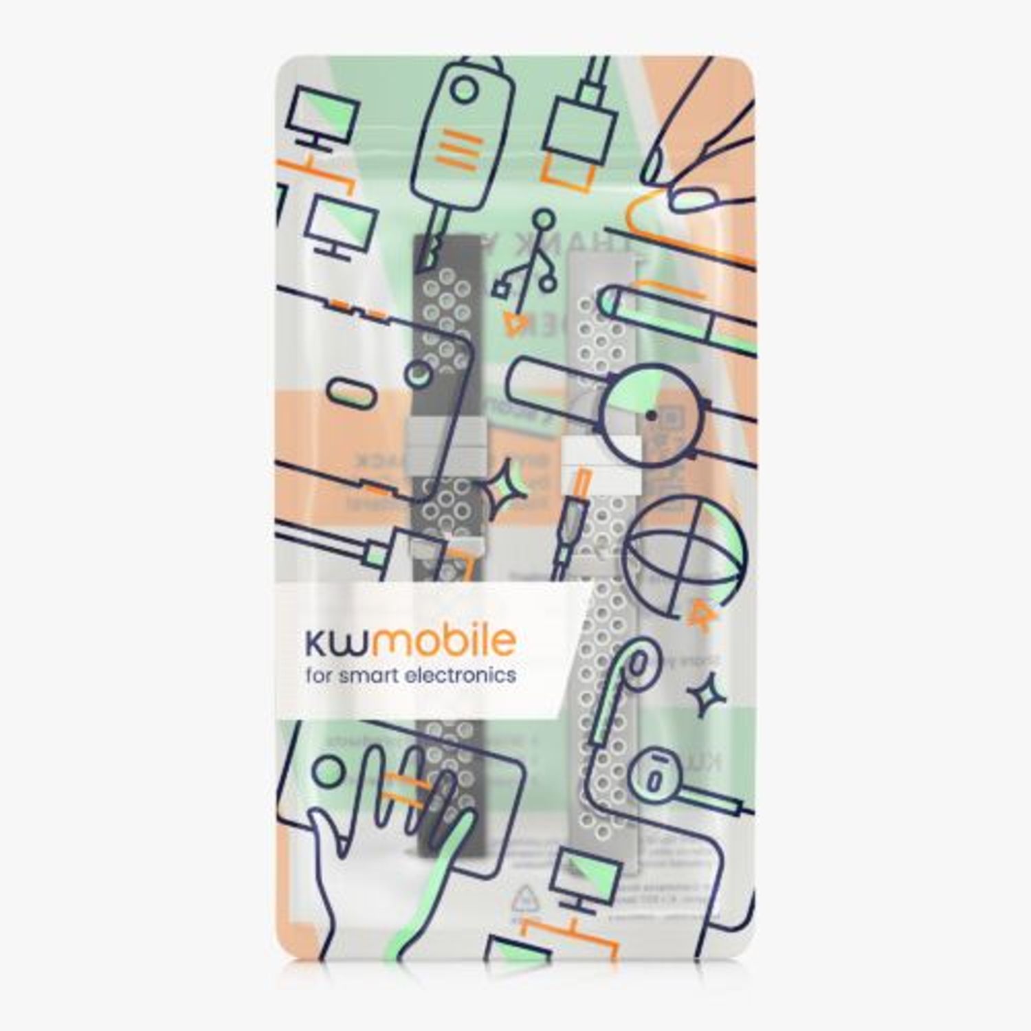 Set 2 curele pentru Willful Smartwatch/Fitnesstracker, Kwmobile, Multicolor, Silicon, 56228.02 fotografia produsului View 8 L