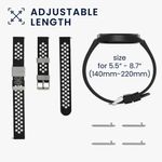 Set 2 curele pentru Willful Smartwatch/Fitnesstracker, Kwmobile, Multicolor, Silicon, 56228.02 fotografia produsului View 7 S