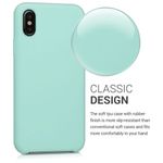 Husa pentru Apple iPhone X/iPhone XS, Silicon, Verde, 42495.71 fotografia produsului View 4 S