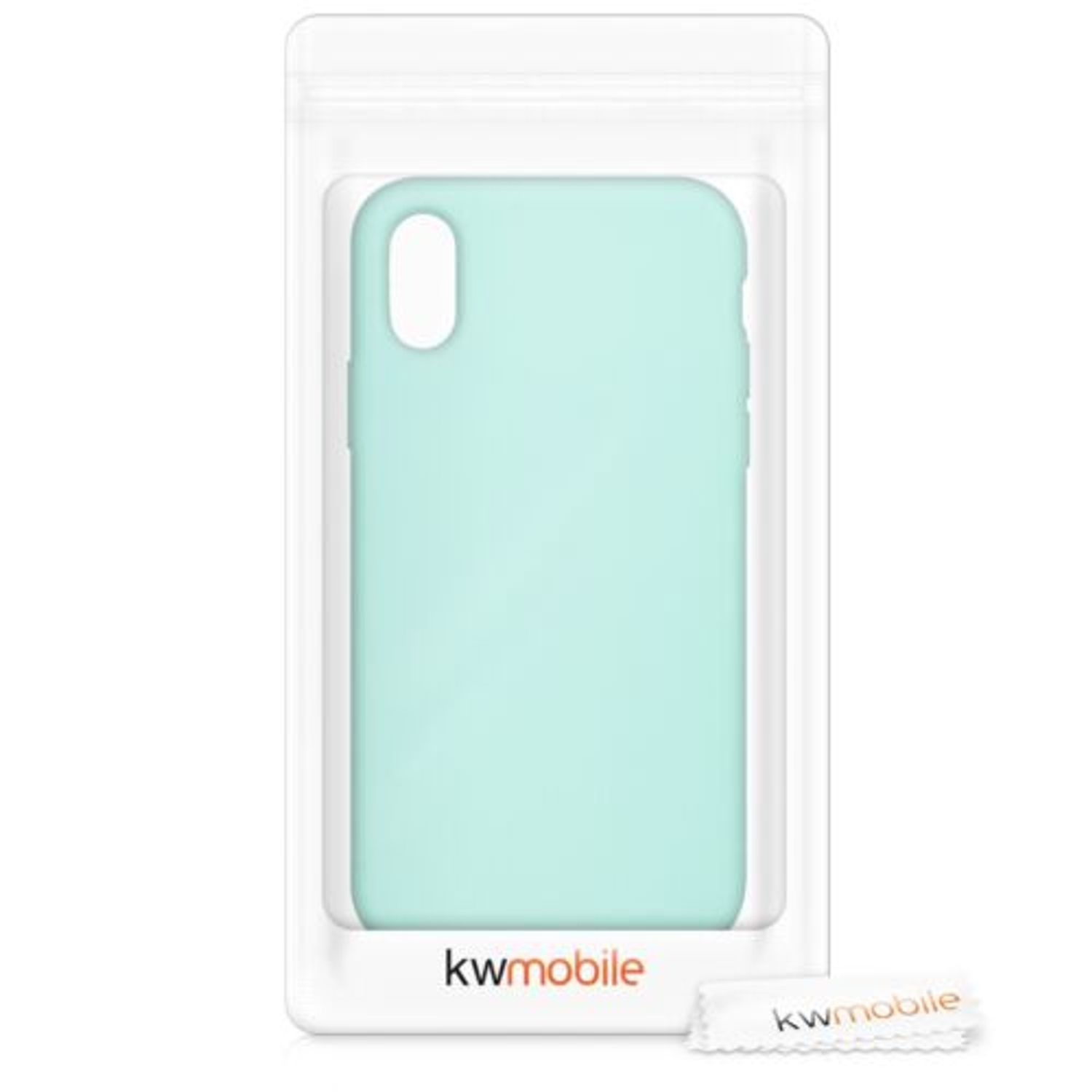 Husa pentru Apple iPhone X/iPhone XS, Silicon, Verde, 42495.71 fotografia produsului View 8 L