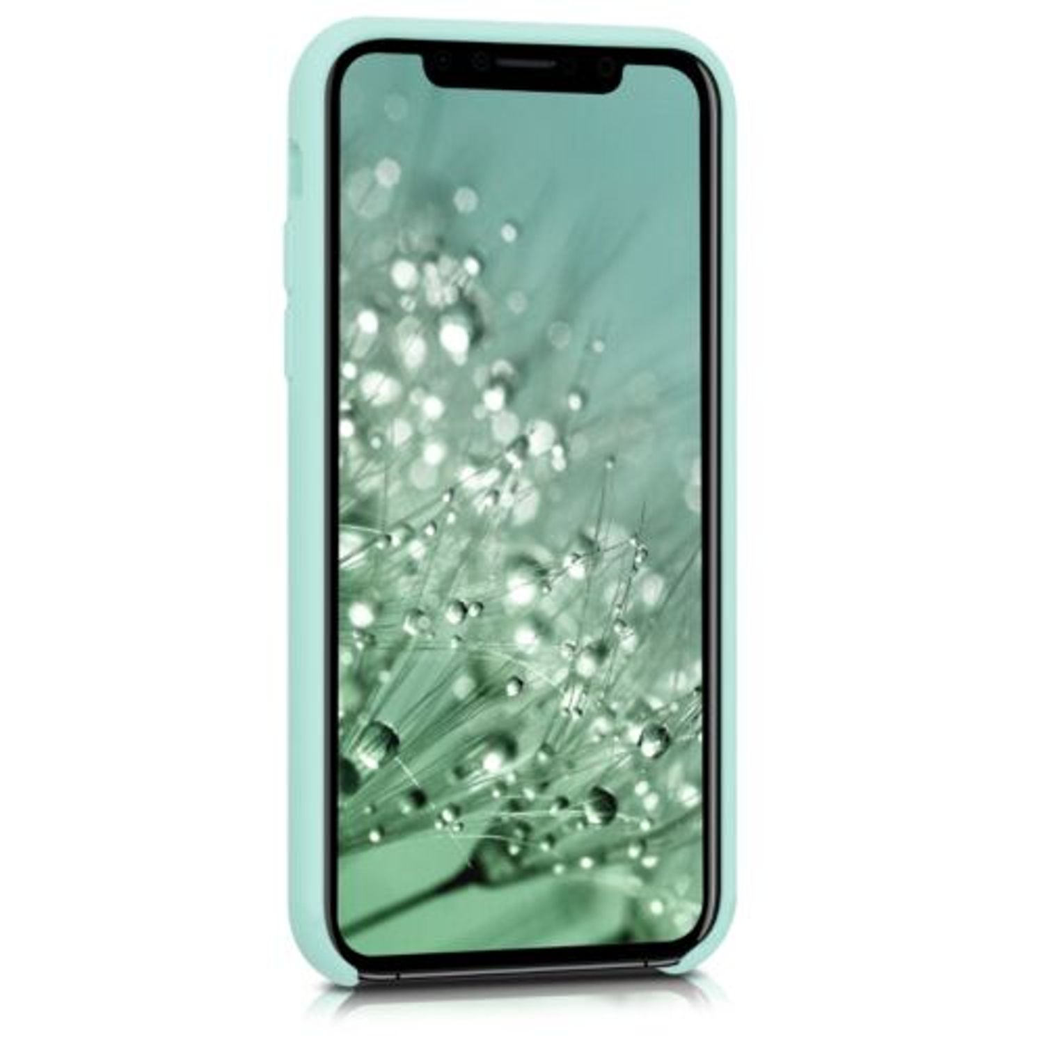 Husa pentru Apple iPhone X/iPhone XS, Silicon, Verde, 42495.71 fotografia produsului View 3 L
