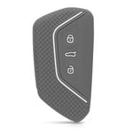 Husa Cheie Auto pentru VW, 3 Butoane, Silicon, Gri, 52650.25 fotografia produsului View 4 S