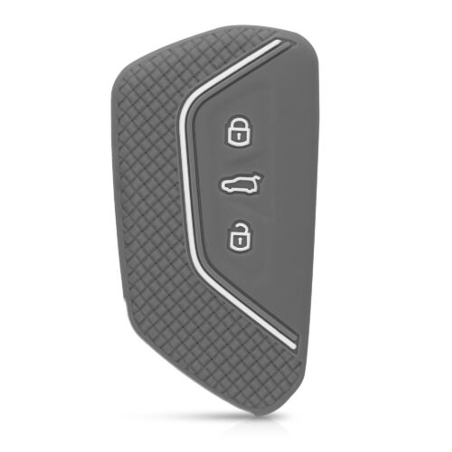 Husa Cheie Auto pentru VW, 3 Butoane, Silicon, Gri, 52650.25 fotografia produsului View 4 L