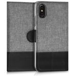 Husa pentru Apple iPhone X/iPhone XS, Textil, Gri, 42501.22 fotografia produsului View 3 S
