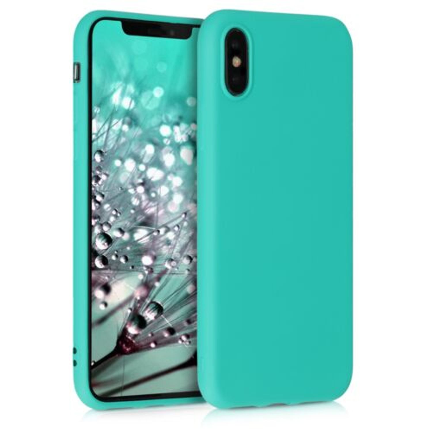 Husa pentru Apple iPhone X/iPhone XS, Silicon, Verde, 43940.126 fotografia produsului