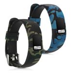 Set 2 Curele pentru Garmin Vivofit 4, Kwmobile, Silicon, Multicolor, 51920.01 fotografia produsului