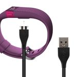 Cablu alimentare pentru Fitbit Charge HR, Kwmobile, Silicon, Negru, 37228.01 fotografia produsului View 2 S