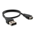Cablu alimentare pentru Fitbit Charge HR, Kwmobile, Silicon, Negru, 37228.01 fotografia produsului