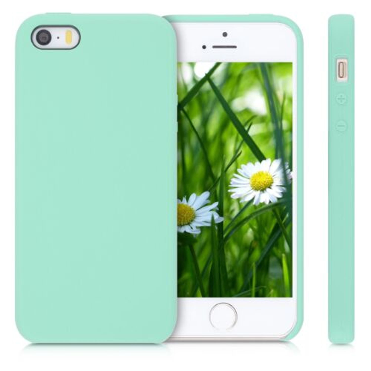Husa pentru Apple iPhone 5/iPhone 5s/iPhone SE, Silicon, Verde, 42766.176 fotografia produsului View 2 L