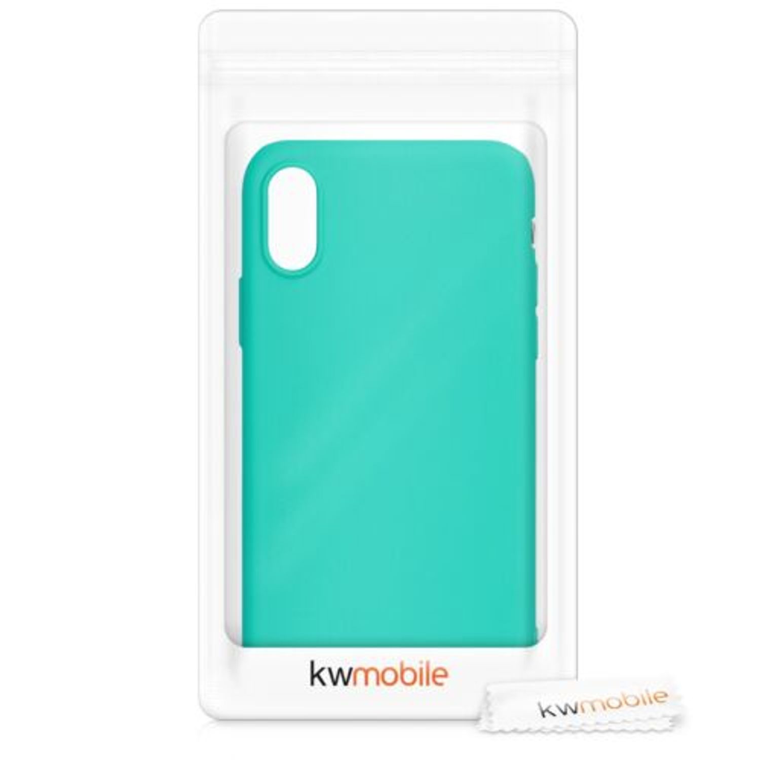 Husa pentru Apple iPhone X/iPhone XS, Silicon, Verde, 46270.126 fotografia produsului View 7 L