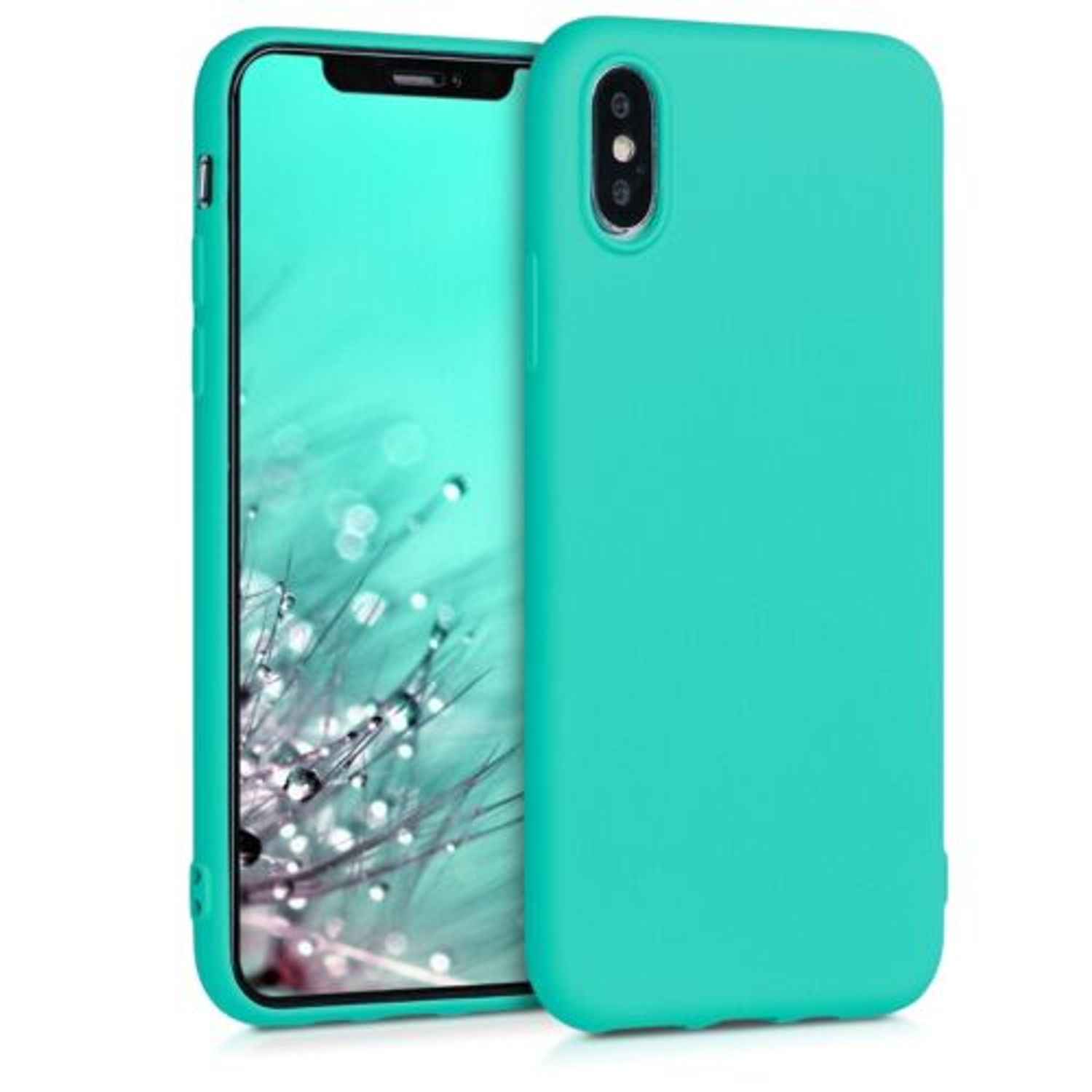 Husa pentru Apple iPhone X/iPhone XS, Silicon, Verde, 46270.126 fotografia produsului