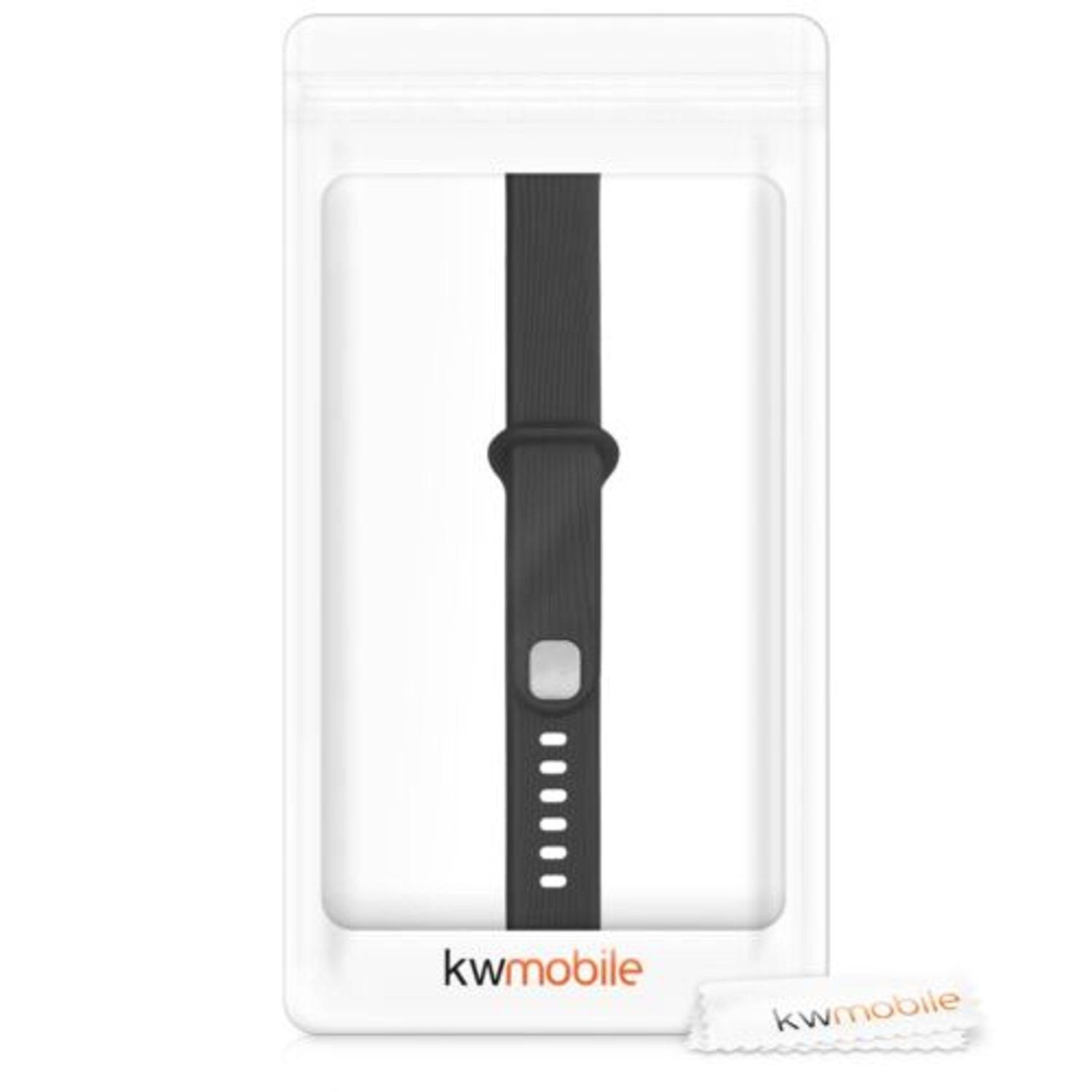 Curea pentru Honor Band 3, Kwmobile, Silicon, Negru, 43724.01 fotografia produsului View 7 L