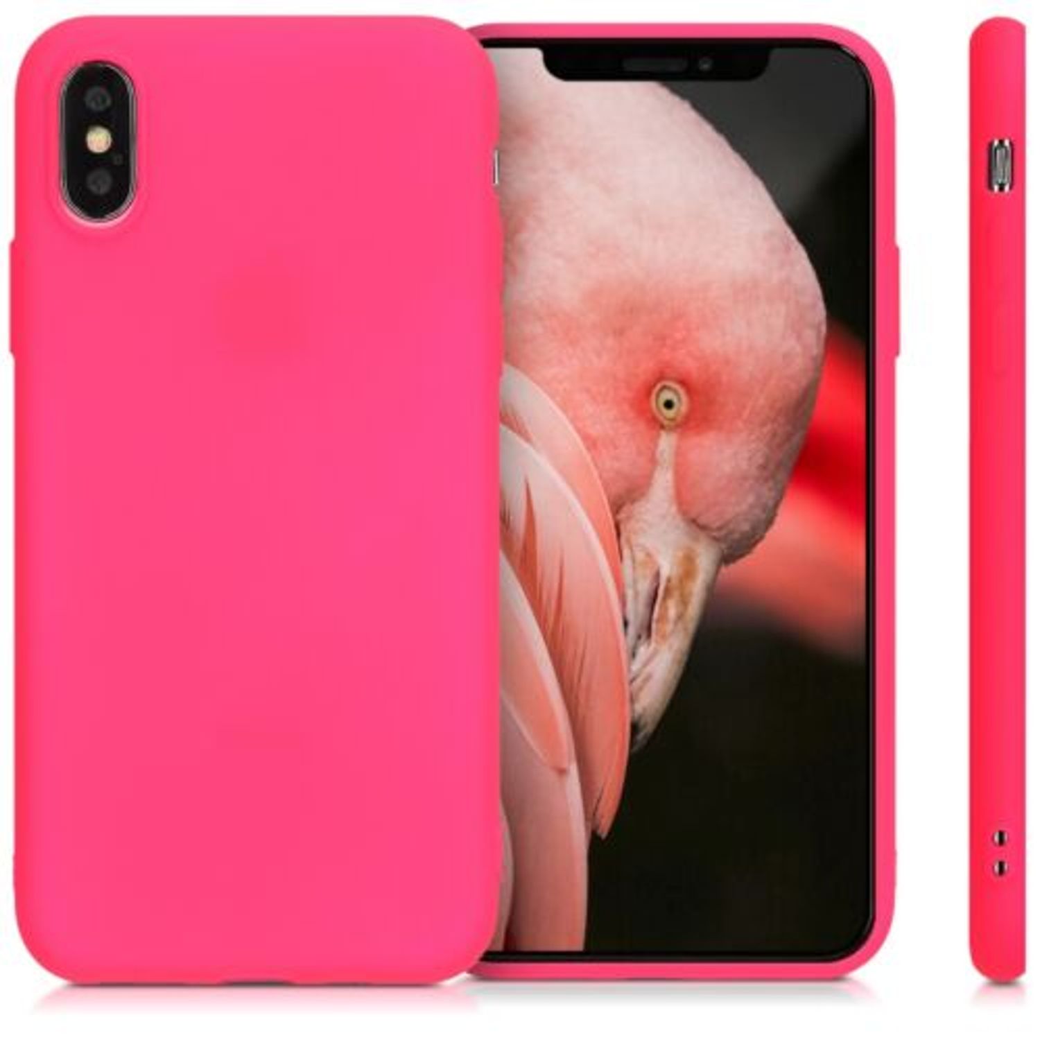 Husa pentru Apple iPhone X/iPhone XS, Silicon, Roz, 46270.77 fotografia produsului View 2 L