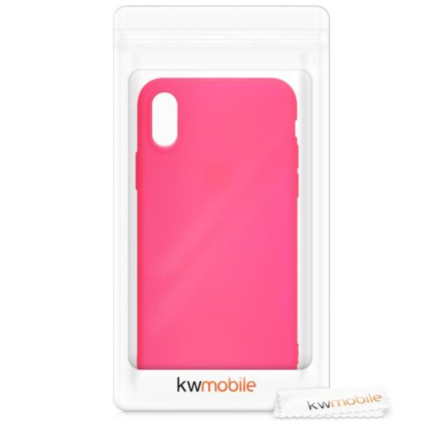 Husa pentru Apple iPhone X/iPhone XS, Silicon, Roz, 46270.77 fotografia produsului View 7 L