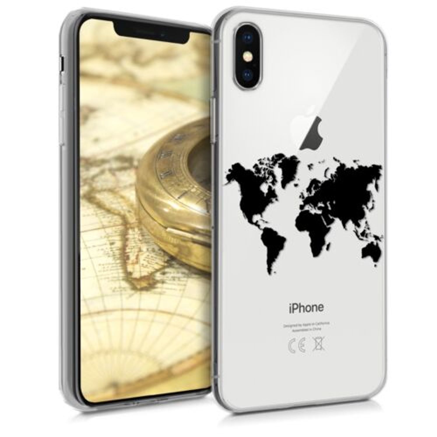 Husa pentru Apple iPhone X/iPhone XS, Silicon, Negru, 46272.01 fotografia produsului