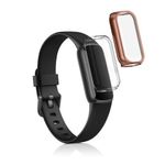 Set 2 Huse pentru Fitbit Luxe, Kwmobile, Transparent/Rose Gold, Silicon, 55890.03 fotografia produsului