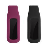 Set 2 Huse pentru Fitbit Luxe, Kwmobile, Negru/Visiniu, Silicon, 57123.02 fotografia produsului View 3 S