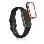 Set 2 Huse pentru Fitbit Luxe, Kwmobile, Transparent/Rose Gold, Silicon, 55890.03 fotografia produsului View 2 S