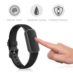 Set 2 Huse pentru Fitbit Luxe, Kwmobile, Negru/Transparent, Silicon, 55890.01 fotografia produsului View 3 S