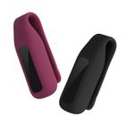 Set 2 Huse pentru Fitbit Luxe, Kwmobile, Negru/Visiniu, Silicon, 57123.02 fotografia produsului