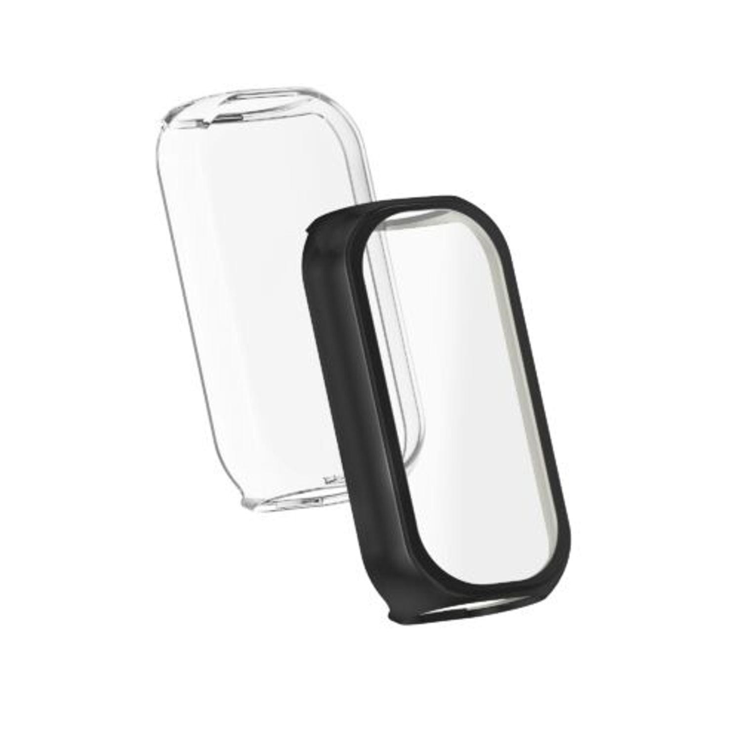 Set 2 Huse pentru Fitbit Luxe, Kwmobile, Negru/Transparent, Silicon, 55890.01 fotografia produsului View 10 L