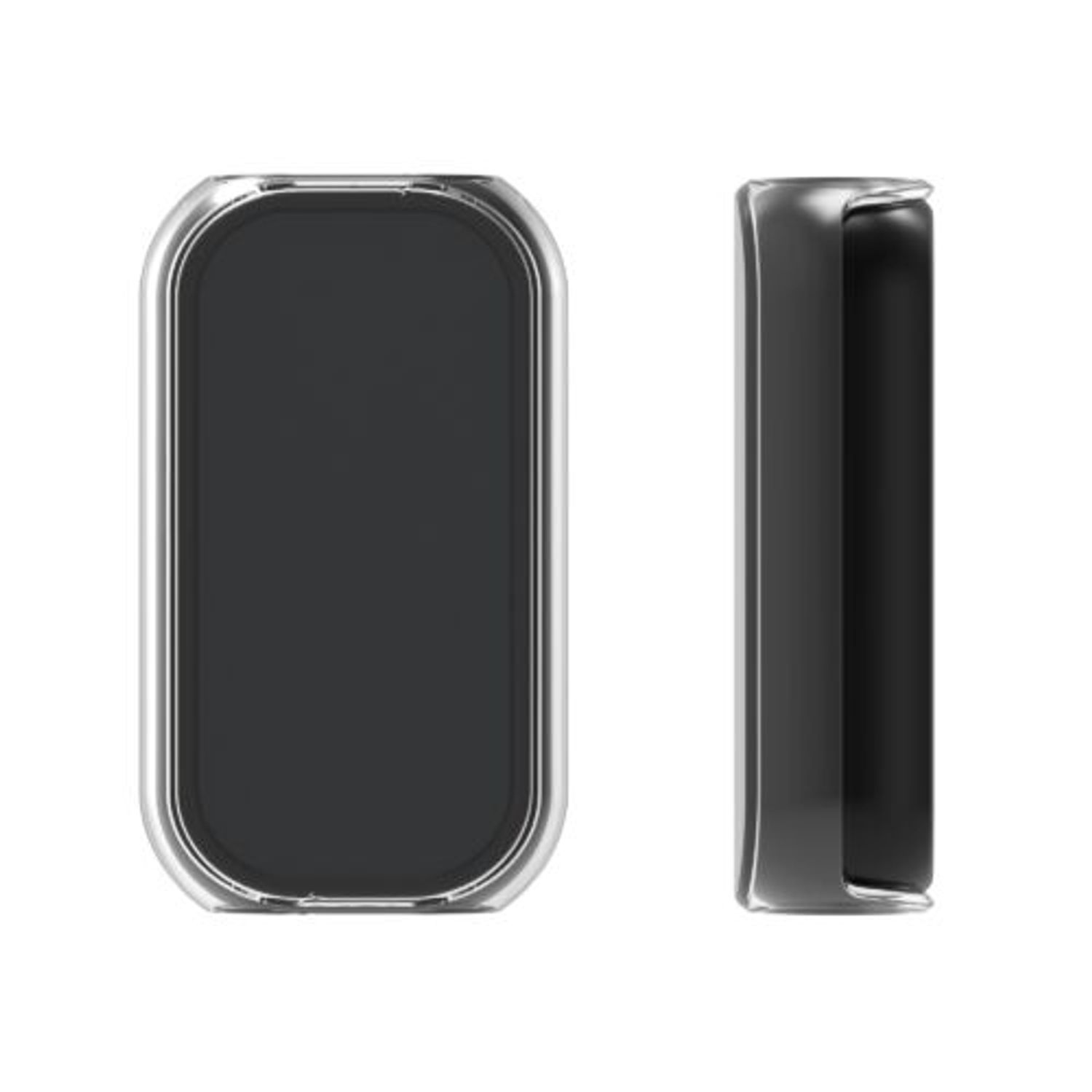 Set 2 Huse pentru Fitbit Luxe, Kwmobile, Negru/Transparent, Silicon, 55890.01 fotografia produsului View 6 L