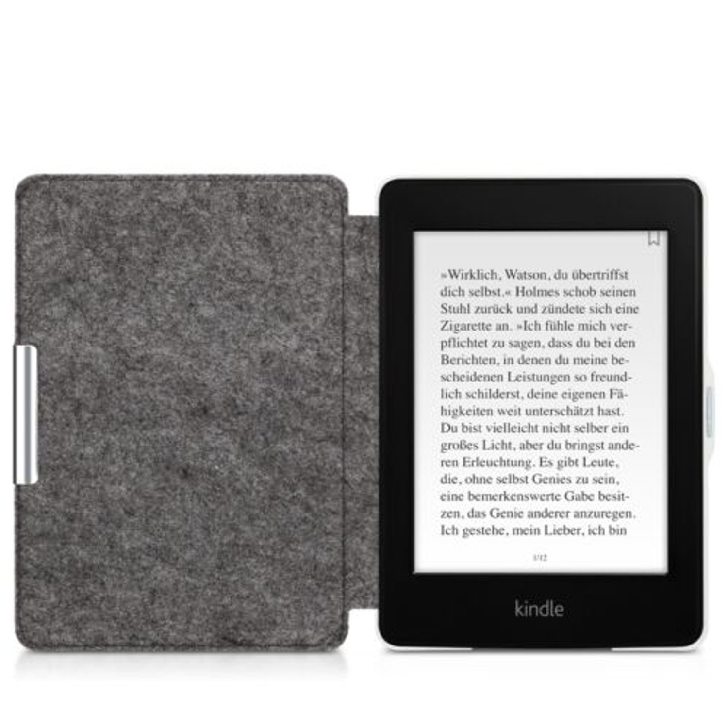 Husa pentru Kindle Paperwhite 7, Textil, Gri, 34345.22 fotografia produsului View 8 L