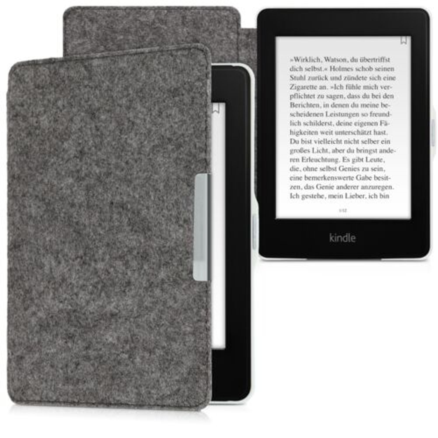 Husa pentru Kindle Paperwhite 7, Textil, Gri, 34345.22 fotografia produsului View 15 L
