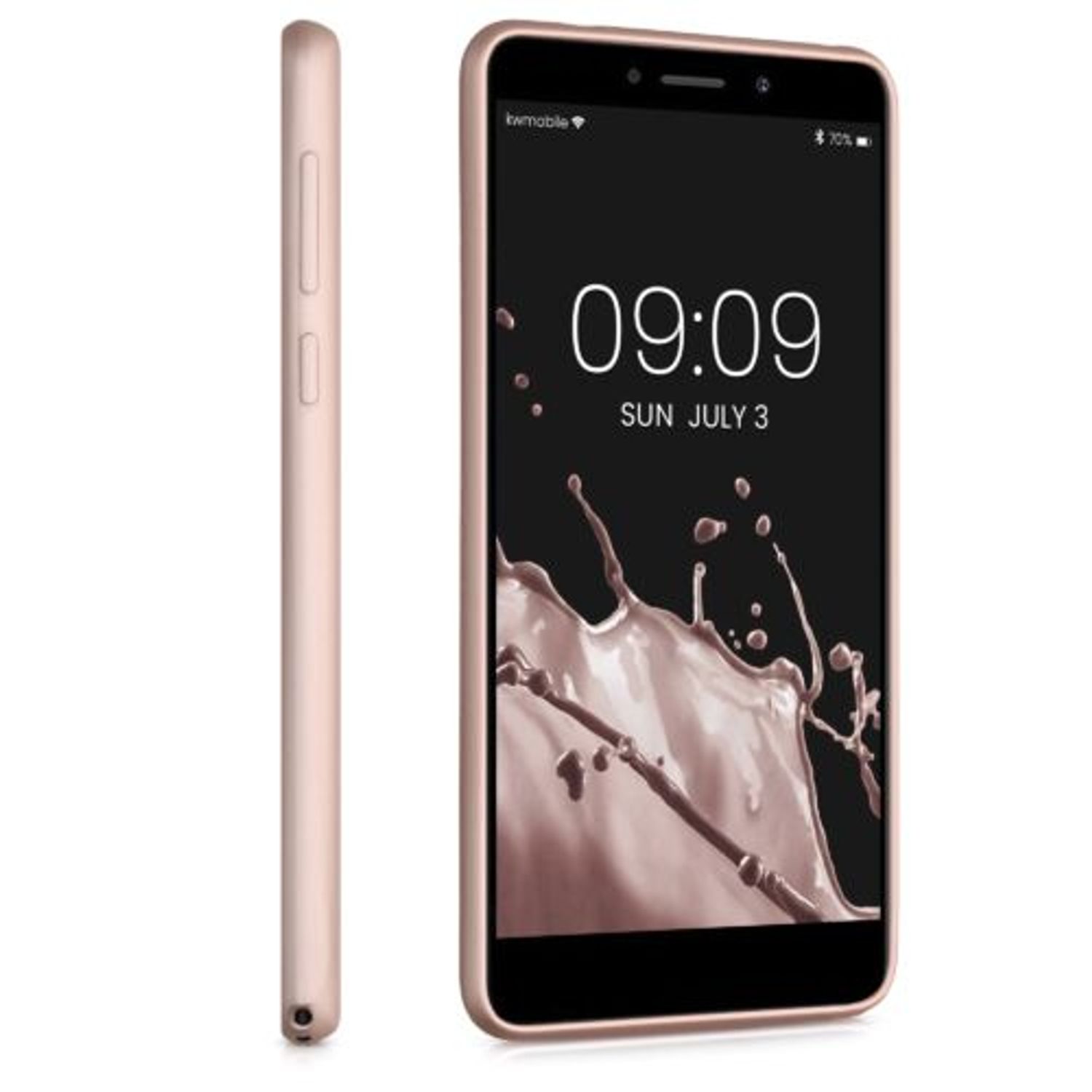 Husa pentru Huawei Honor 6X/Mate 9 Lite, Silicon, Rose Gold, 41069.81 fotografia produsului View 5 L