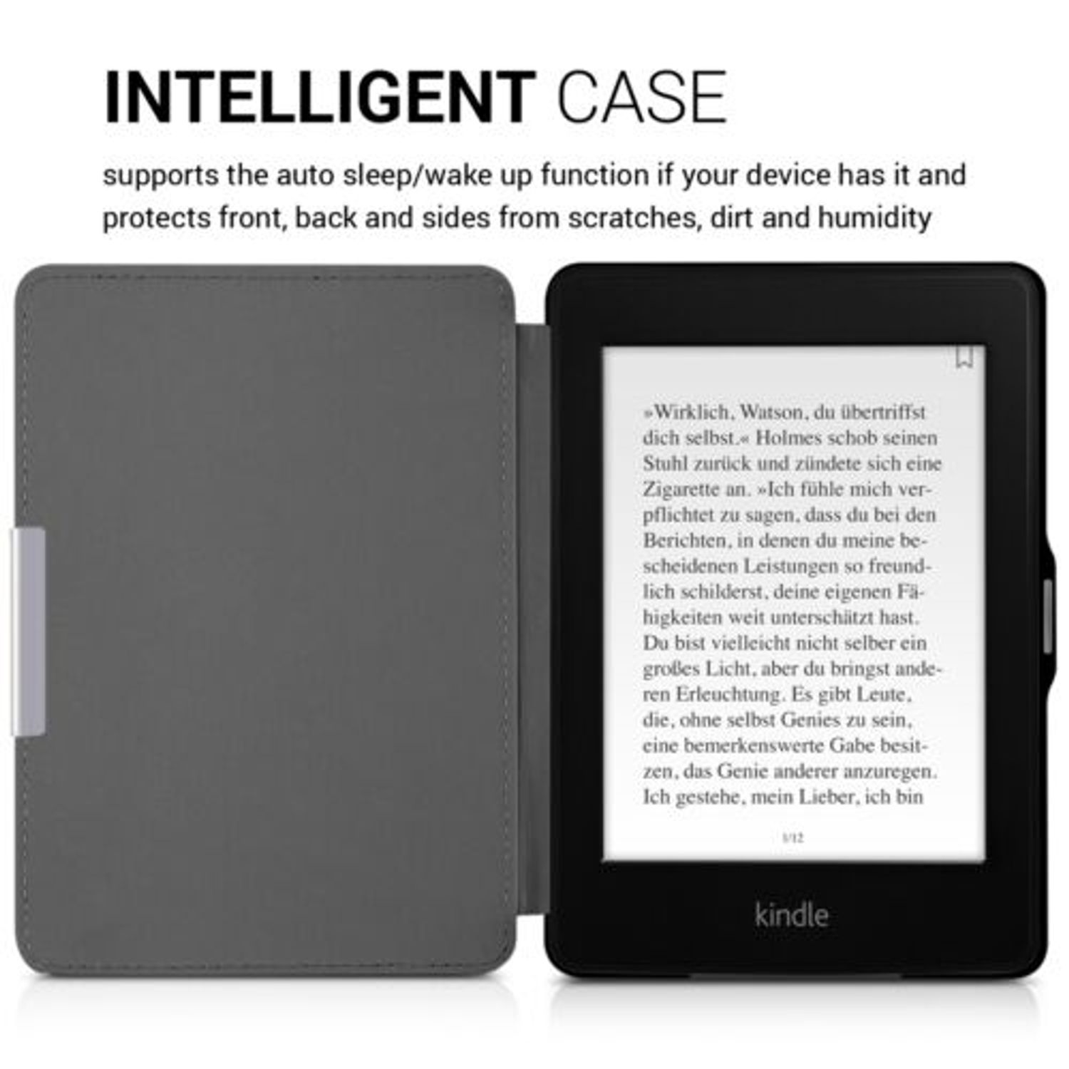 Husa pentru Kindle Paperwhite 7, Piele ecologica, Roz, 25824.19 fotografia produsului View 5 L
