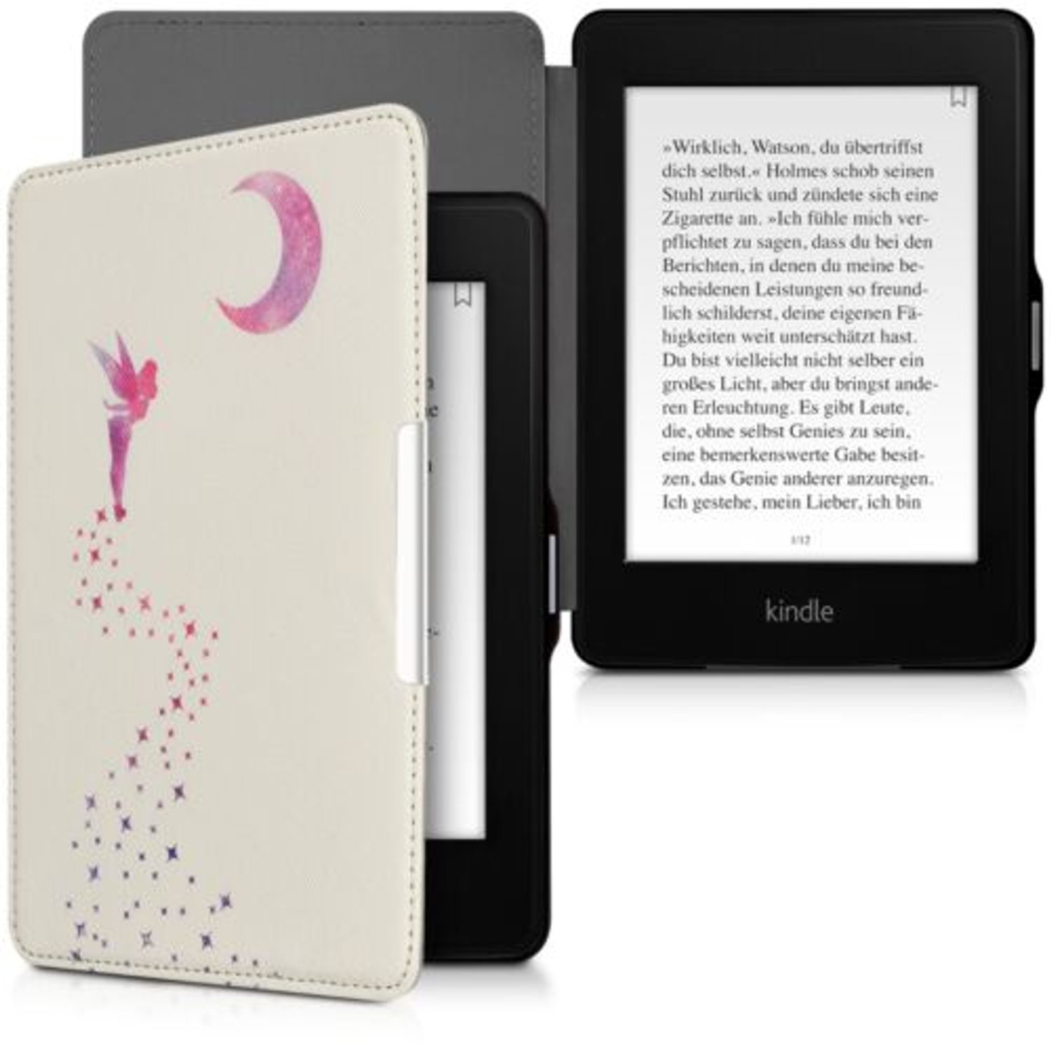 Husa pentru Kindle Paperwhite 7, Piele ecologica, Roz, 25824.19 fotografia produsului View 2 L