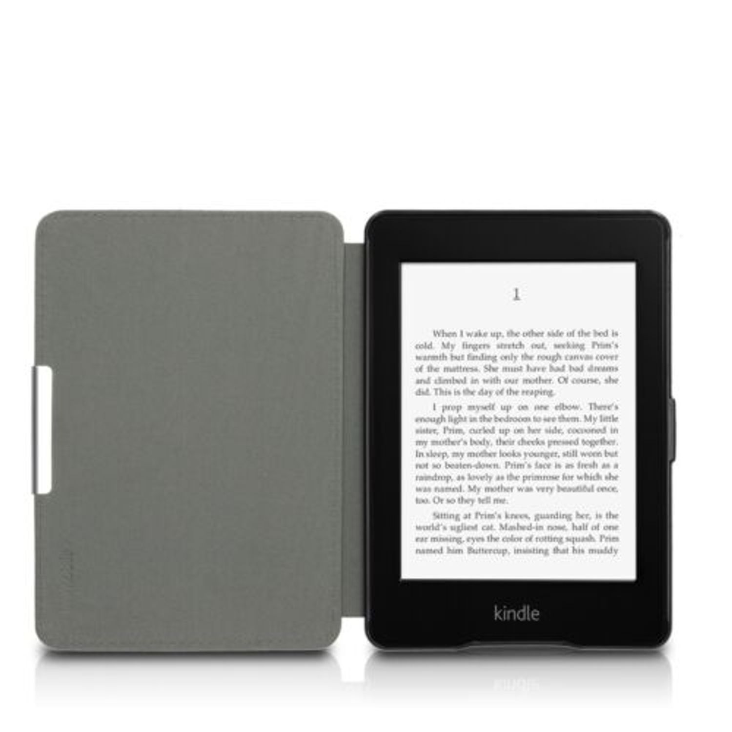 Husa pentru Kindle Paperwhite 7, Piele ecologica, Gri, 49747.02 fotografia produsului View 9 L