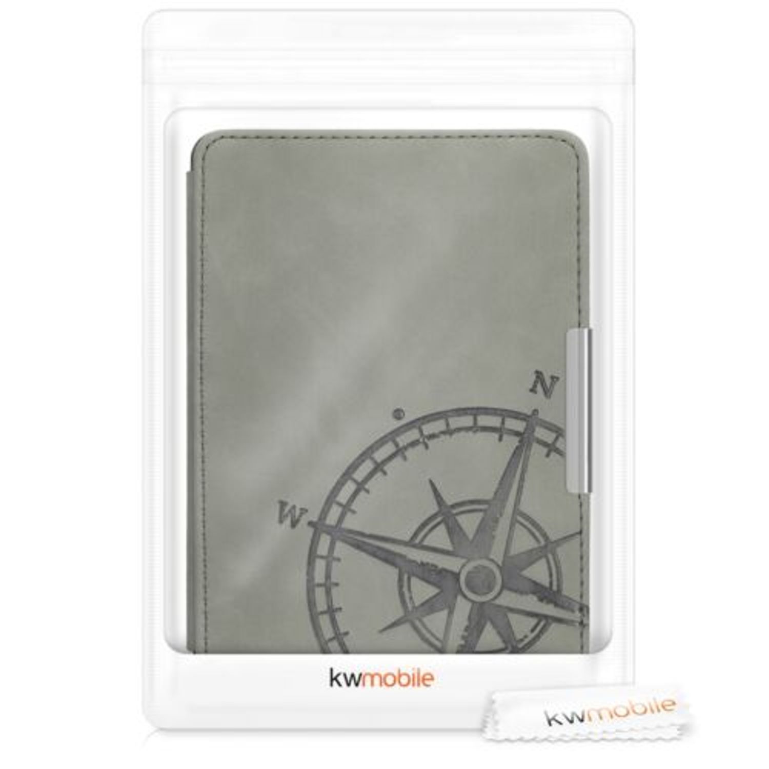 Husa pentru Kindle Paperwhite 7, Piele ecologica, Gri, 49747.02 fotografia produsului View 7 L