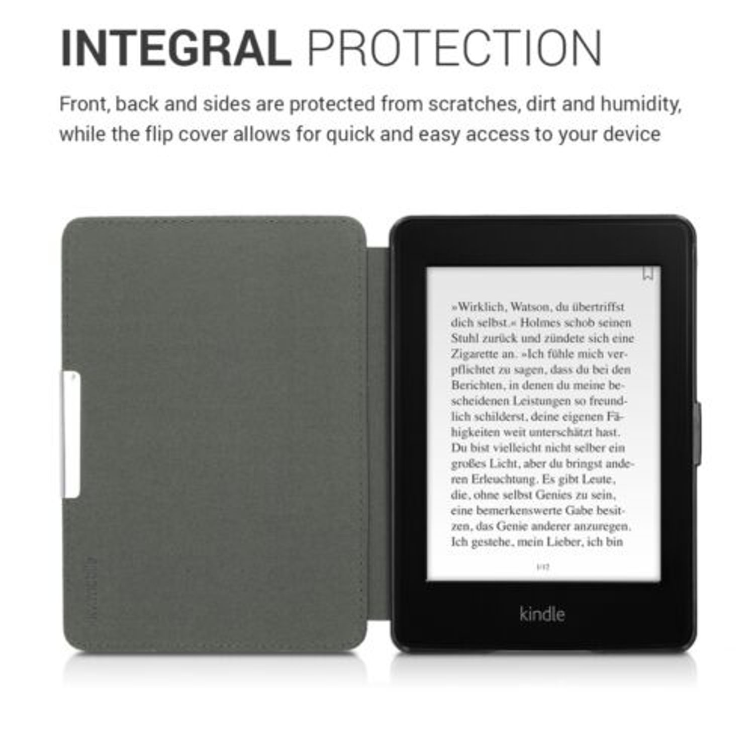 Husa pentru Kindle Paperwhite 7, Textil, Rosu, 49487.09 fotografia produsului View 5 L