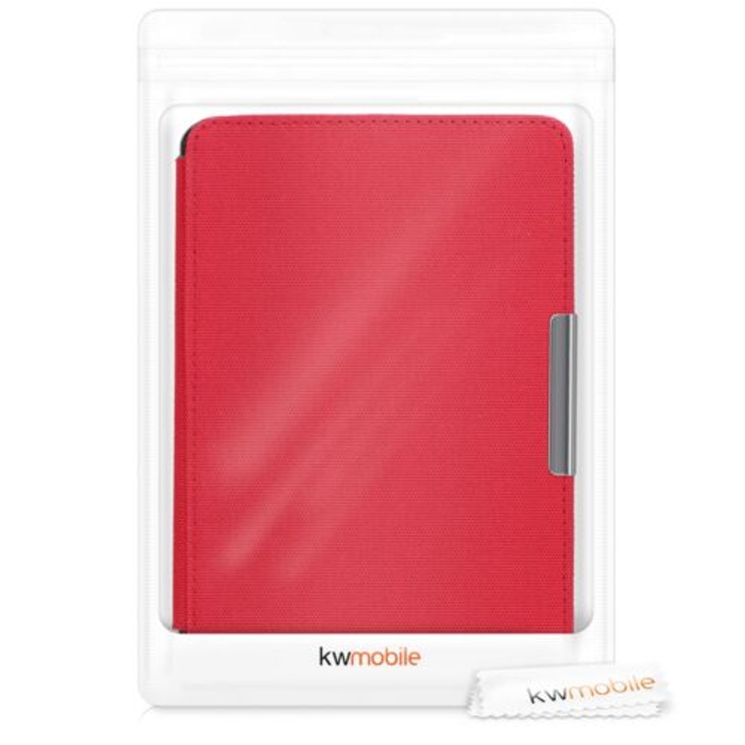Husa pentru Kindle Paperwhite 7, Textil, Rosu, 49487.09 fotografia produsului View 7 L
