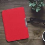 Husa pentru Kindle Paperwhite 7, Textil, Rosu, 49487.09 fotografia produsului View 3 S