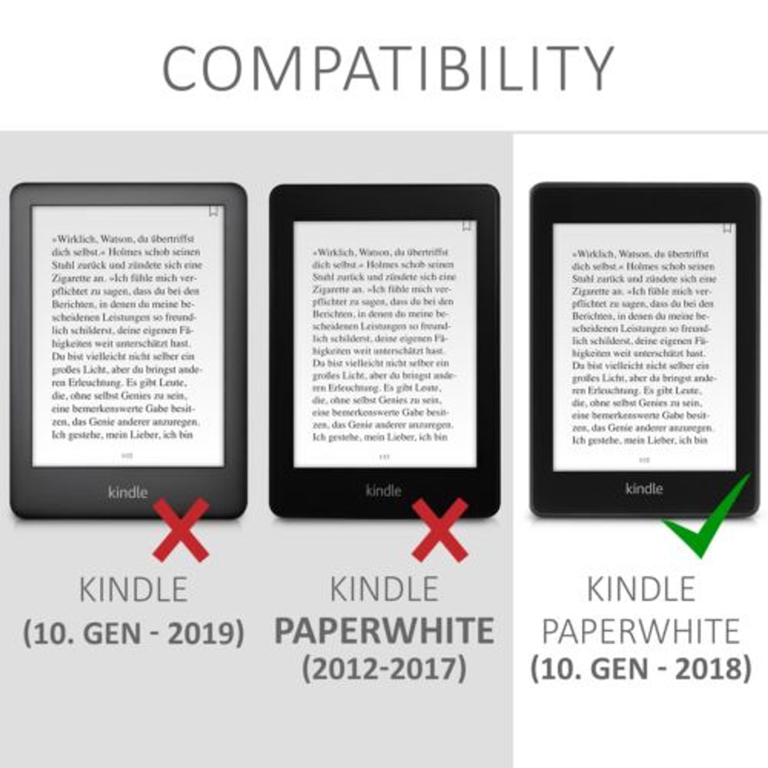 Husa pentru Kindle Paperwhite 10, Piele ecologica, Negru, 46644.08 fotografia produsului View 6 L
