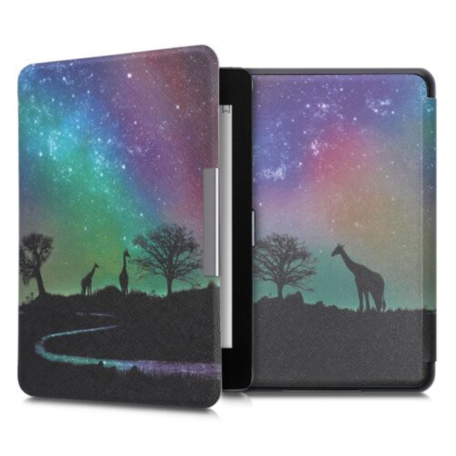 Husa pentru Kindle Paperwhite 10, Piele ecologica, Multicolor, 46644.45 fotografia produsului