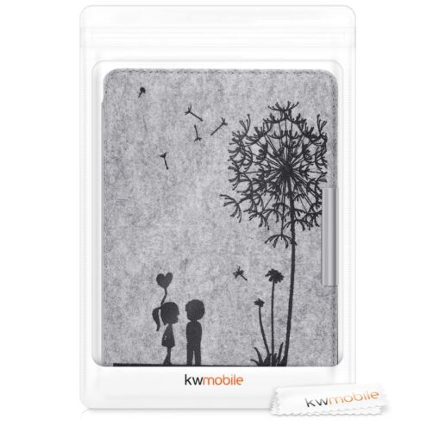 Husa pentru Kindle Paperwhite 10, Textil, Gri, 48489.03 fotografia produsului View 7 L