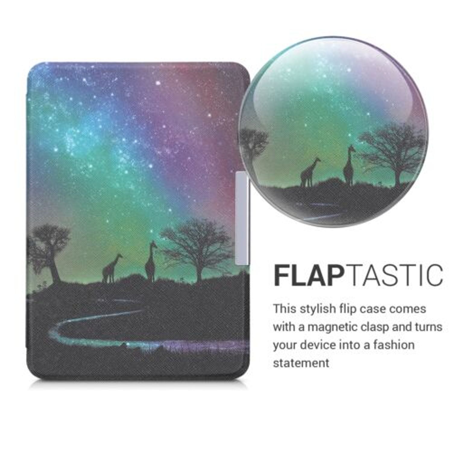 Husa pentru Kindle Paperwhite 10, Piele ecologica, Multicolor, 46644.45 fotografia produsului View 3 L