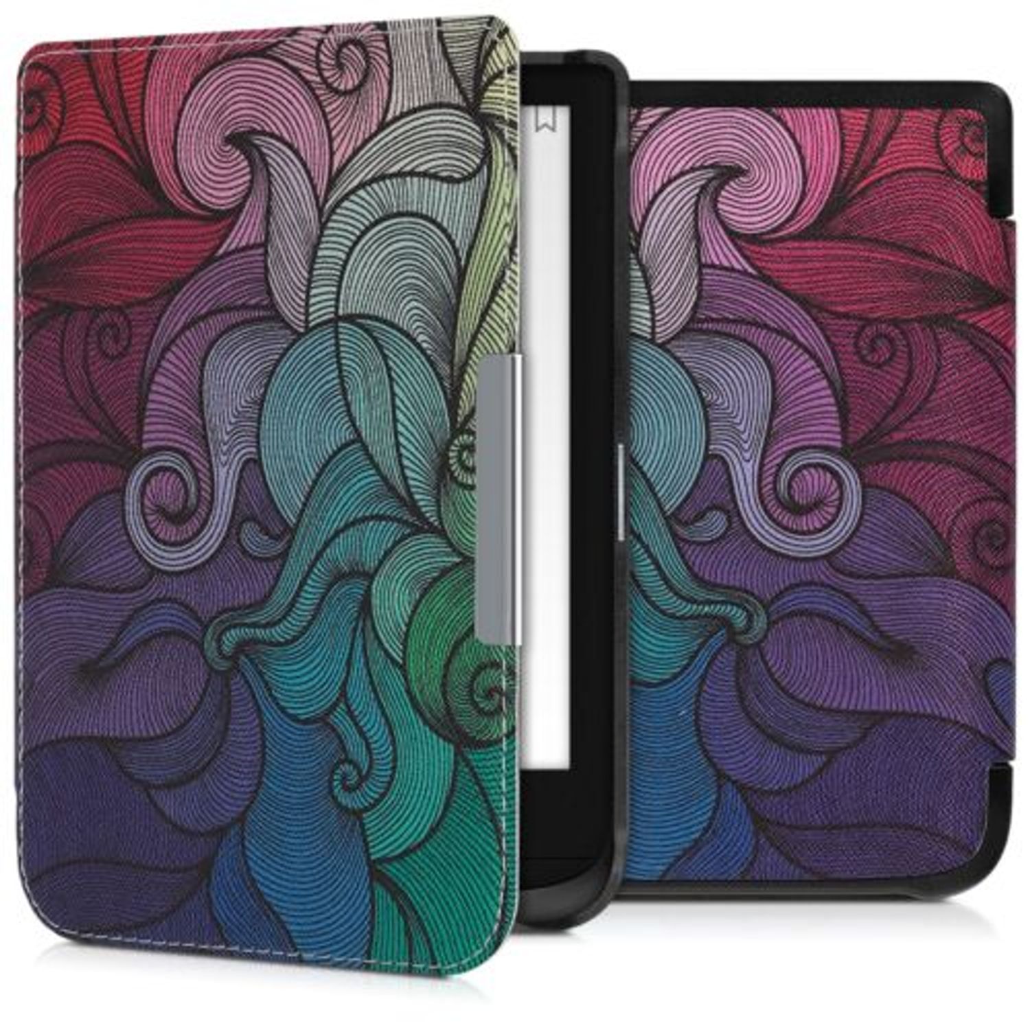 Husa pentru PocketBook Touch Lux 4/Basic Lux 2/Touch HD 3, Piele ecologica, Multicolor, 46216.11 fotografia produsului
