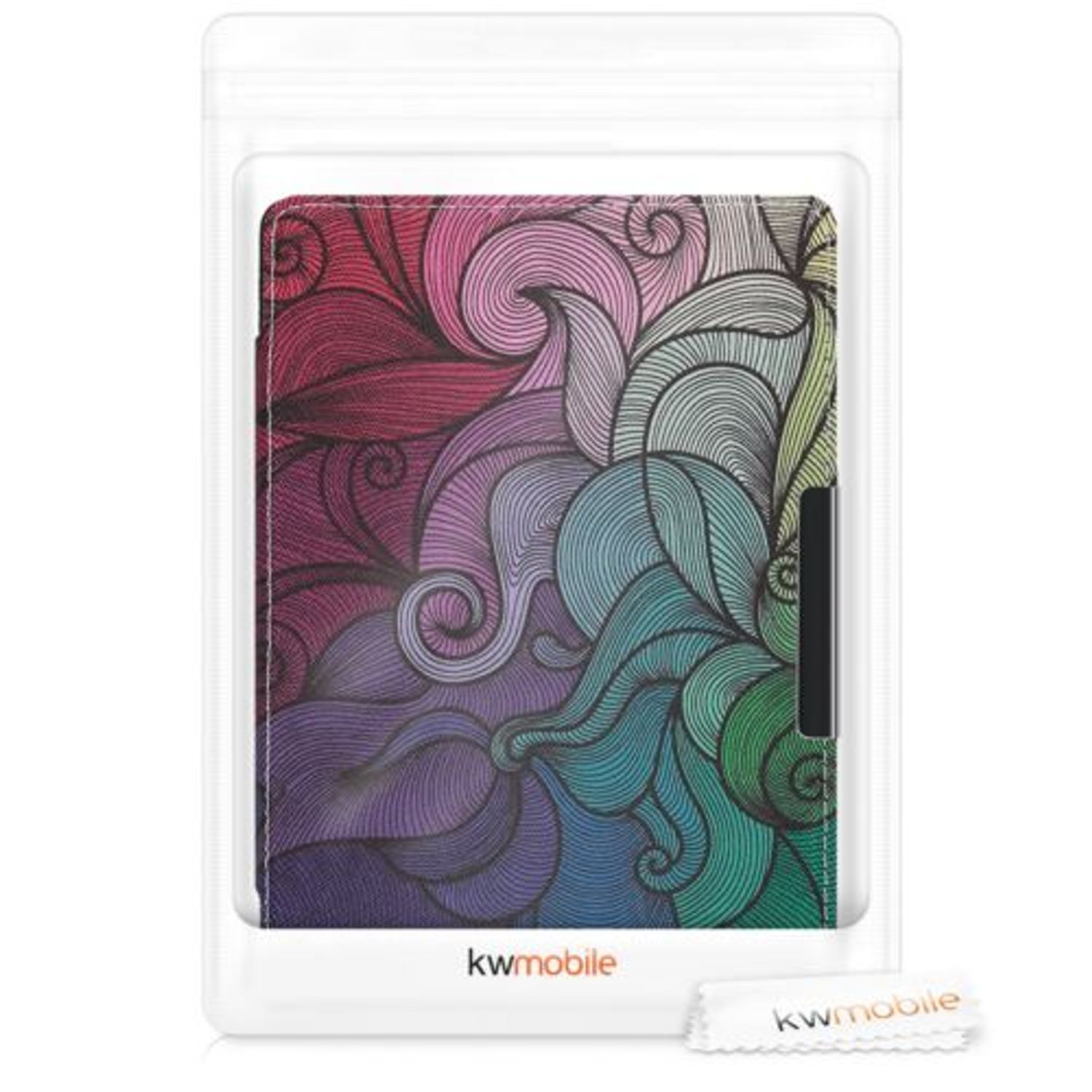Husa pentru PocketBook Touch Lux 4/Basic Lux 2/Touch HD 3, Piele ecologica, Multicolor, 46216.11 fotografia produsului View 7 L