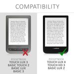 Husa pentru PocketBook Touch Lux 4/Basic Lux 2/Touch HD 3, Piele ecologica, Multicolor, 46216.11 fotografia produsului View 6 S