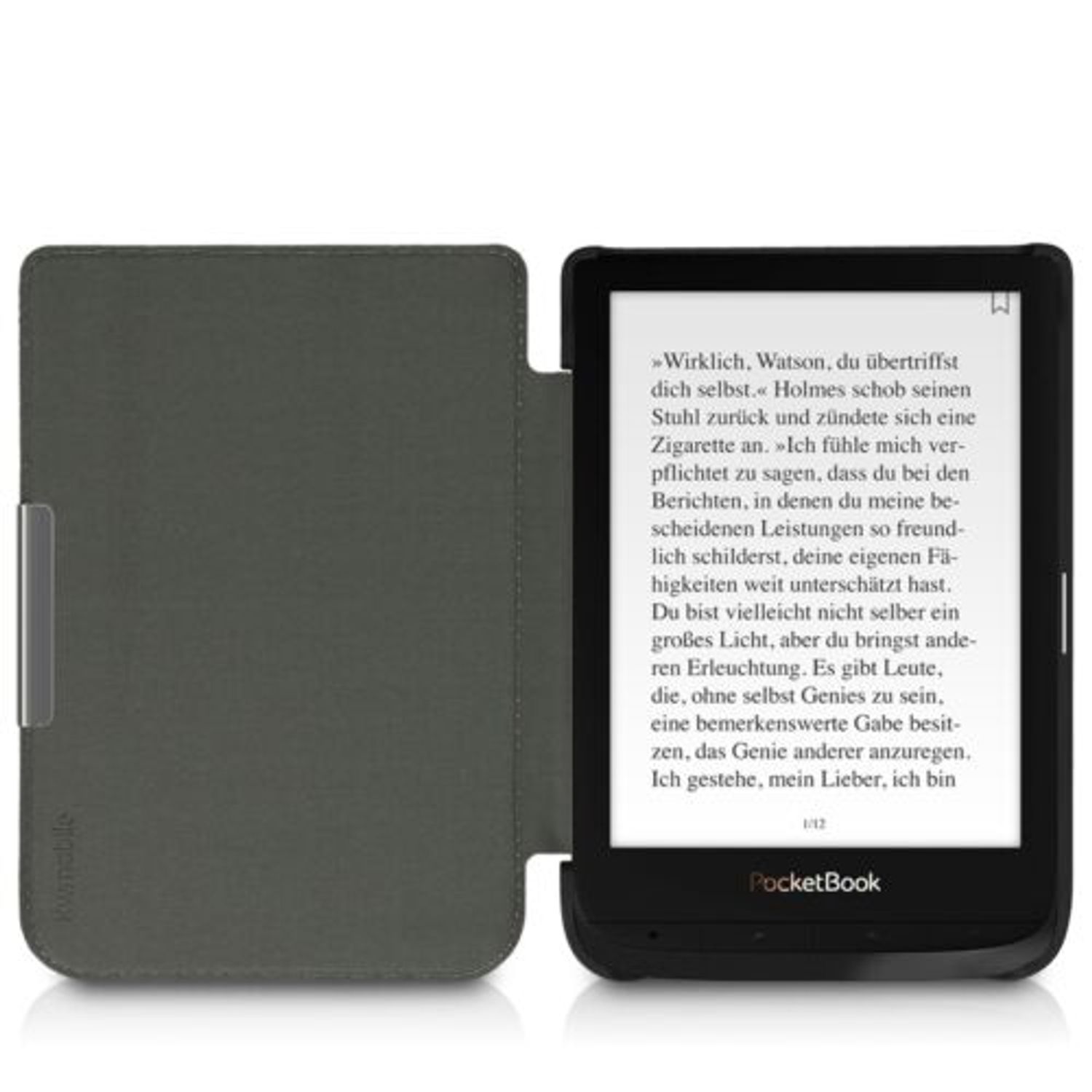 Husa pentru PocketBook Touch Lux 4/Basic Lux 2/Touch HD 3, Piele ecologica, Multicolor, 46216.11 fotografia produsului View 8 L